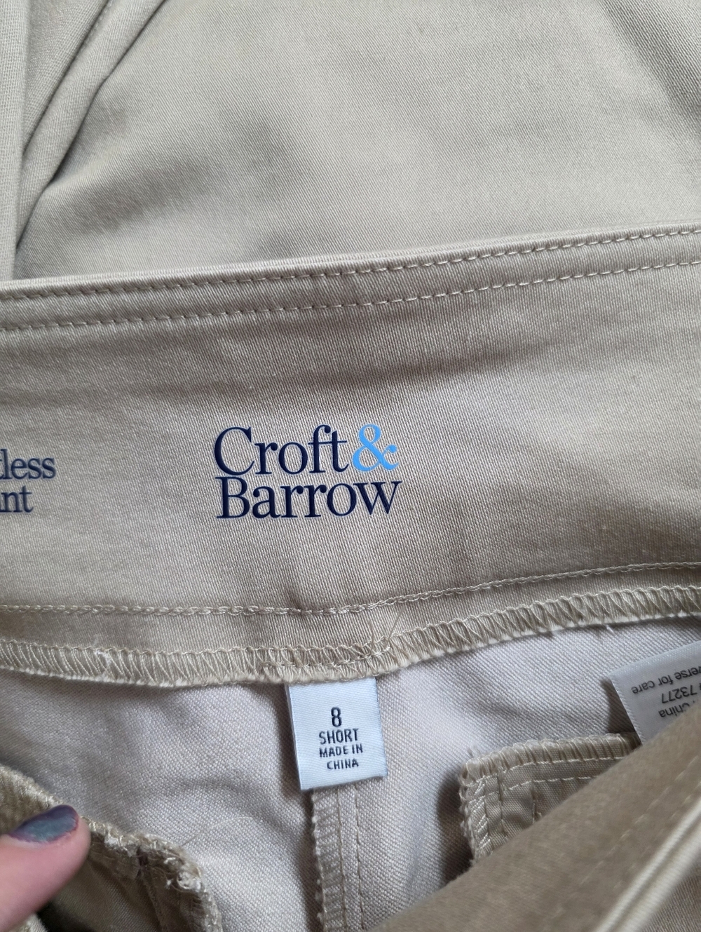 Croft & Barrow The Effortless Stretch Pant Size 8 Short - Picture 10 of 12